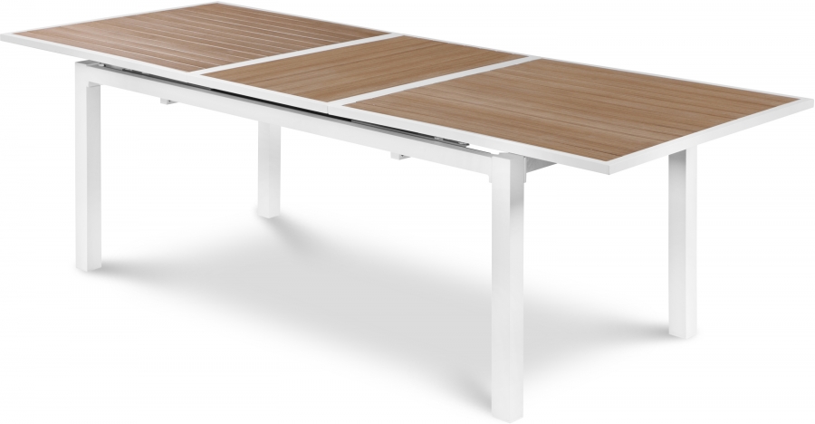 Nizuc 77" - 100.5" Aluminum Outdoor Patio Extendable Dining Table