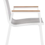 Nizuc Mesh Water Resistant Fabric Outdoor Patio Dining Arm Chair
