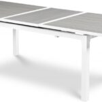 Nizuc 77" - 100.5" Aluminum Outdoor Patio Extendable Dining Table