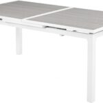 Nizuc 77" - 100.5" Aluminum Outdoor Patio Extendable Dining Table