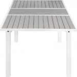Nizuc 77" - 100.5" Aluminum Outdoor Patio Extendable Dining Table