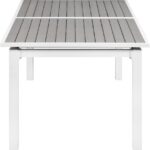Nizuc 77" - 100.5" Aluminum Outdoor Patio Extendable Dining Table