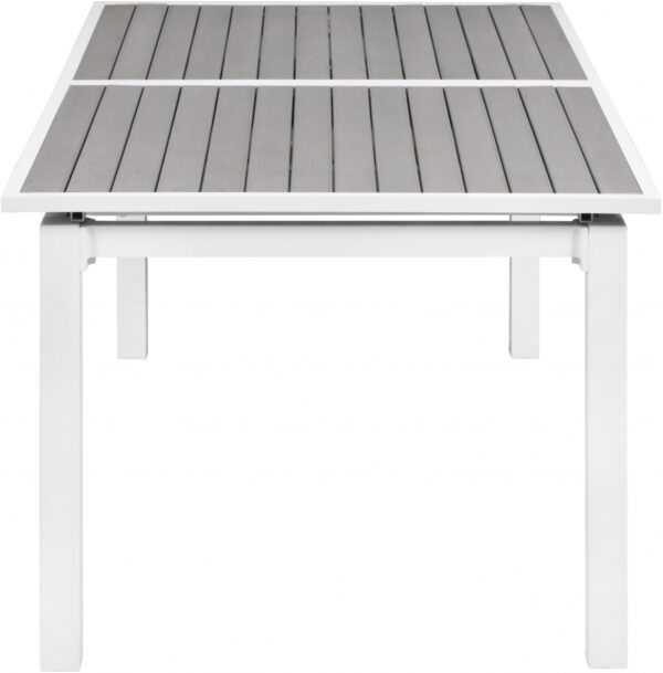 Nizuc 77" - 100.5" Aluminum Outdoor Patio Extendable Dining Table