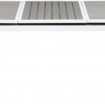 Nizuc 77" - 100.5" Aluminum Outdoor Patio Extendable Dining Table