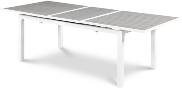 Nizuc 77" - 100.5" Aluminum Outdoor Patio Extendable Dining Table