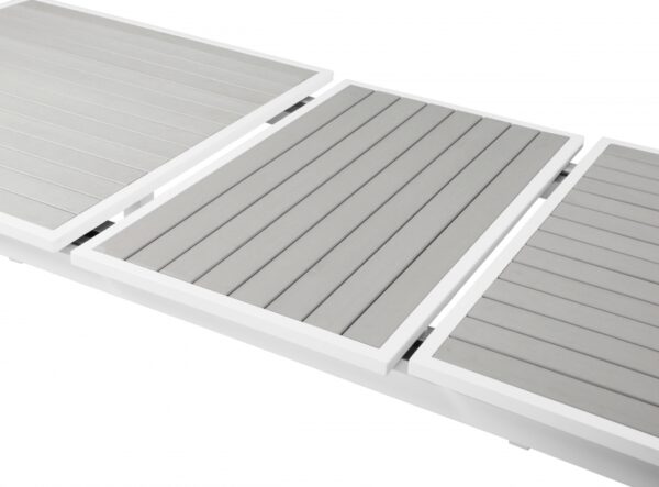 Nizuc 77" - 100.5" Aluminum Outdoor Patio Extendable Dining Table