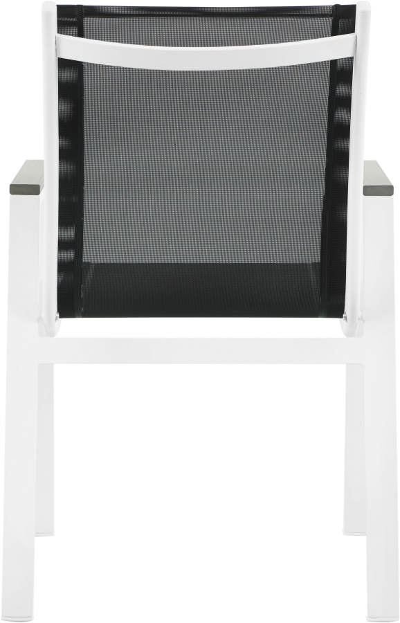 Nizuc Mesh Water Resistant Fabric Outdoor Patio Dining Arm Chair