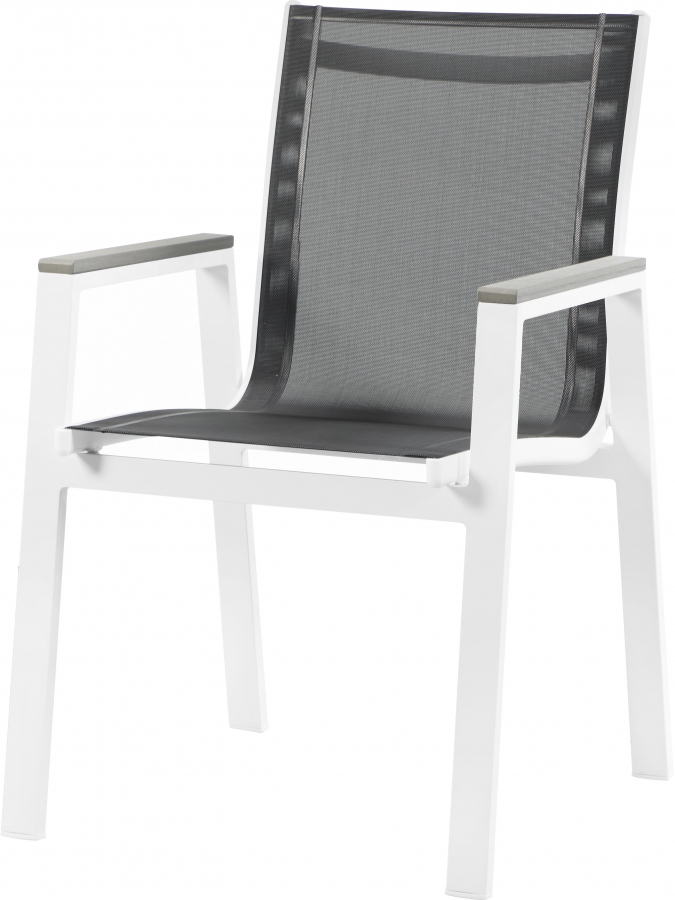 Nizuc Mesh Water Resistant Fabric Outdoor Patio Dining Arm Chair