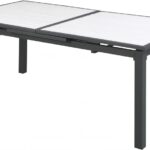 Nizuc 77" - 100.5" Aluminum Outdoor Patio Extendable Dining Table