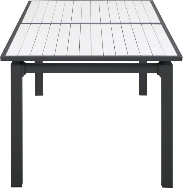 Nizuc 77" - 100.5" Aluminum Outdoor Patio Extendable Dining Table