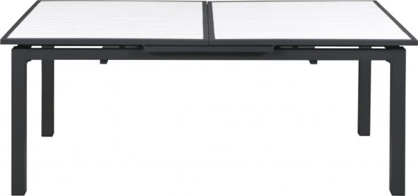 Nizuc 77" - 100.5" Aluminum Outdoor Patio Extendable Dining Table