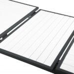 Nizuc 77" - 100.5" Aluminum Outdoor Patio Extendable Dining Table