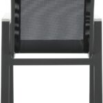 Nizuc Mesh Water Resistant Fabric Outdoor Patio Dining Arm Chair