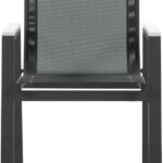 Nizuc Mesh Water Resistant Fabric Outdoor Patio Dining Arm Chair