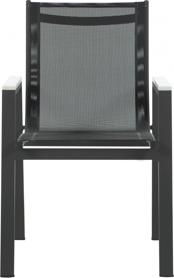 Nizuc Mesh Water Resistant Fabric Outdoor Patio Dining Arm Chair