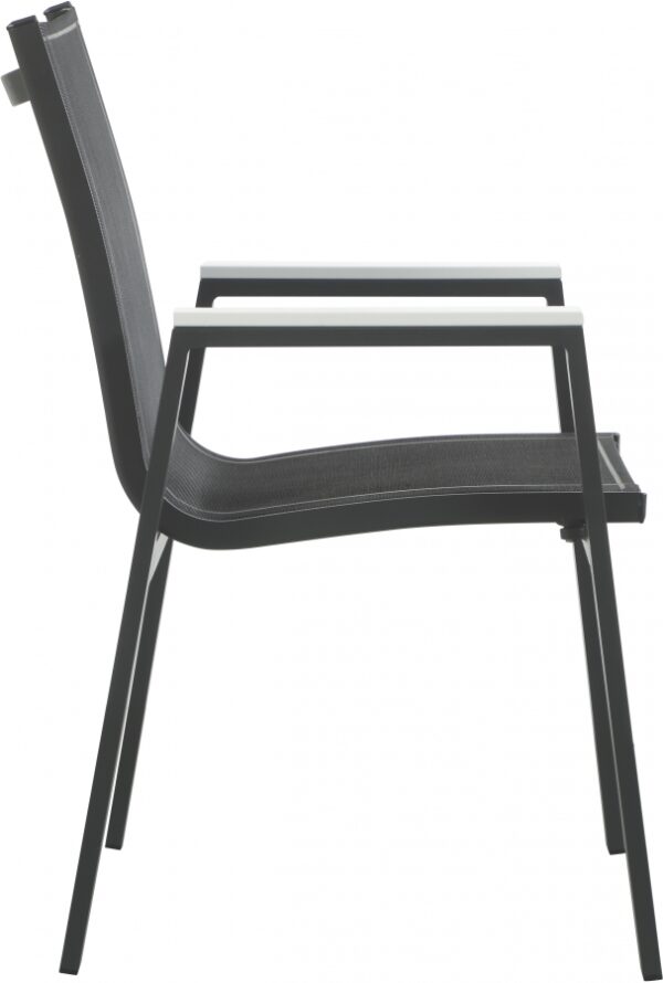 Nizuc Mesh Water Resistant Fabric Outdoor Patio Dining Arm Chair