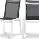 Nizuc Mesh Water Resistant Fabric Outdoor Patio Dining Chair