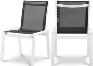 Nizuc Mesh Water Resistant Fabric Outdoor Patio Dining Chair