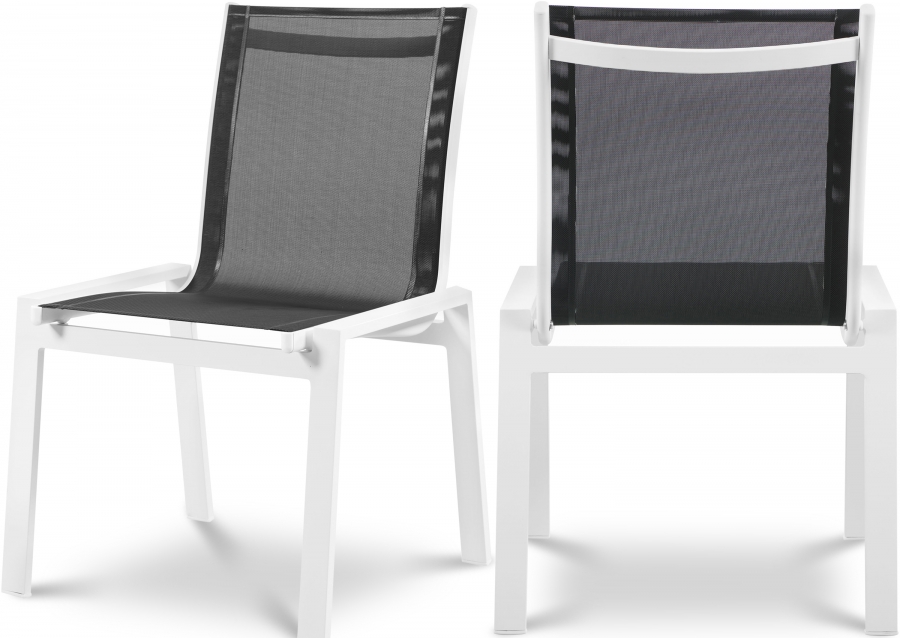 Nizuc Mesh Water Resistant Fabric Outdoor Patio Dining Chair