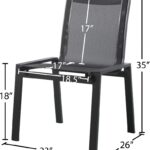 Nizuc Mesh Water Resistant Fabric Outdoor Patio Dining Chair