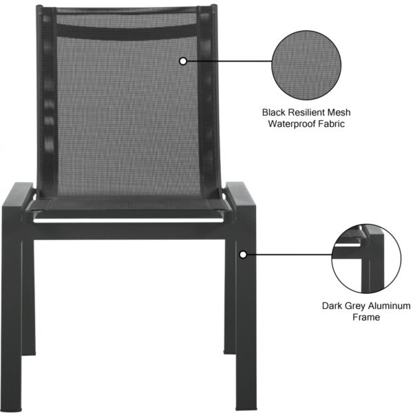 Nizuc Mesh Water Resistant Fabric Outdoor Patio Dining Chair