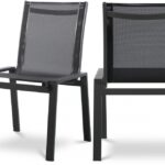 Nizuc Mesh Water Resistant Fabric Outdoor Patio Dining Chair