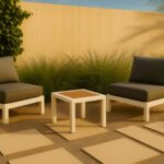 Nizuc Aluminum Outdoor Patio End Table