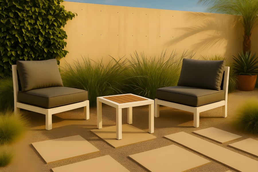 Nizuc Aluminum Outdoor Patio End Table