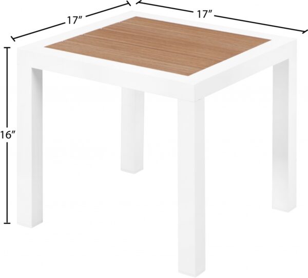 Nizuc Aluminum Outdoor Patio End Table