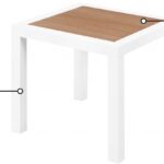 Nizuc Aluminum Outdoor Patio End Table