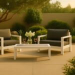 Nizuc Aluminum Outdoor Patio Coffee Table