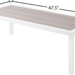 Nizuc Aluminum Outdoor Patio Coffee Table