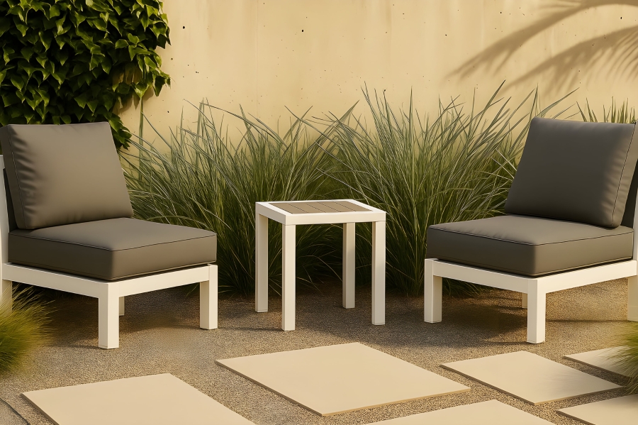 Nizuc Aluminum Outdoor Patio End Table