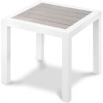 Nizuc Aluminum Outdoor Patio End Table