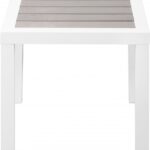 Nizuc Aluminum Outdoor Patio End Table