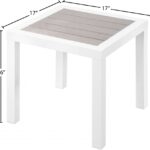 Nizuc Aluminum Outdoor Patio End Table