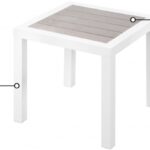 Nizuc Aluminum Outdoor Patio End Table