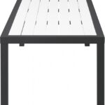Nizuc Aluminum Outdoor Patio Coffee Table