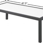 Nizuc Aluminum Outdoor Patio Coffee Table