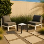 Nizuc Aluminum Outdoor Patio End Table