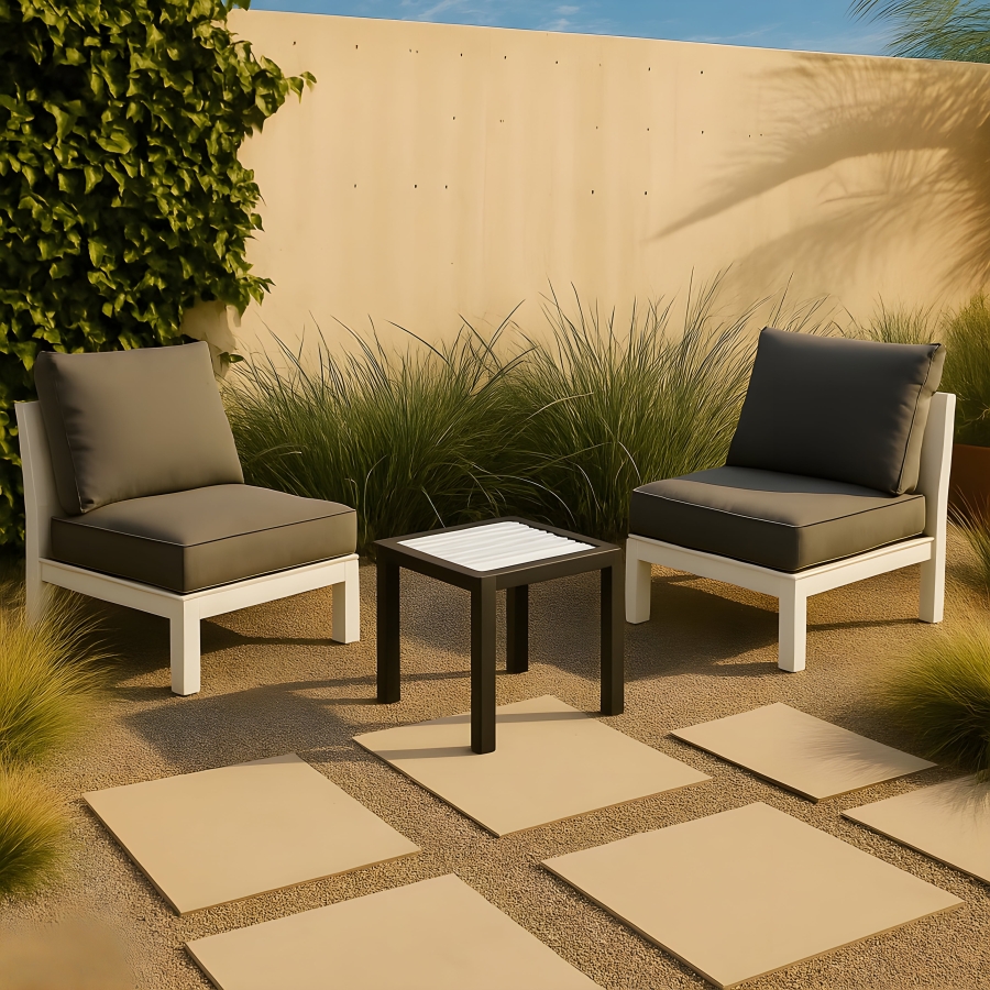 Nizuc Aluminum Outdoor Patio End Table