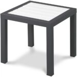 Nizuc Aluminum Outdoor Patio End Table
