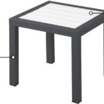 Nizuc Aluminum Outdoor Patio End Table