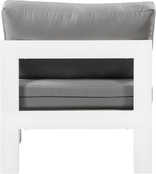 Nizuc Water Resistant Fabric Upholstered Outdoor Patio Modular Armless Chair