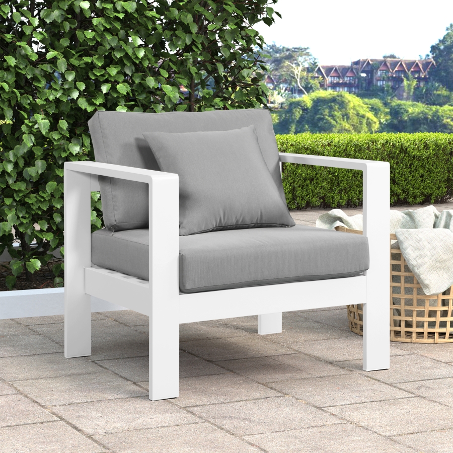 Nizuc Water Resistant Fabric Upholstered Outdoor Patio Arm Chair