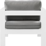 Nizuc Water Resistant Fabric Upholstered Outdoor Patio Arm Chair