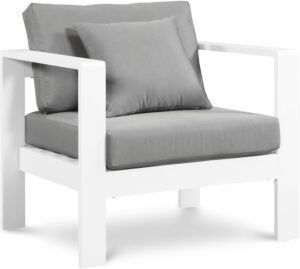 Nizuc Water Resistant Fabric Upholstered Outdoor Patio Arm Chair