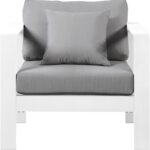 Nizuc Water Resistant Fabric Upholstered Outdoor Patio Arm Chair