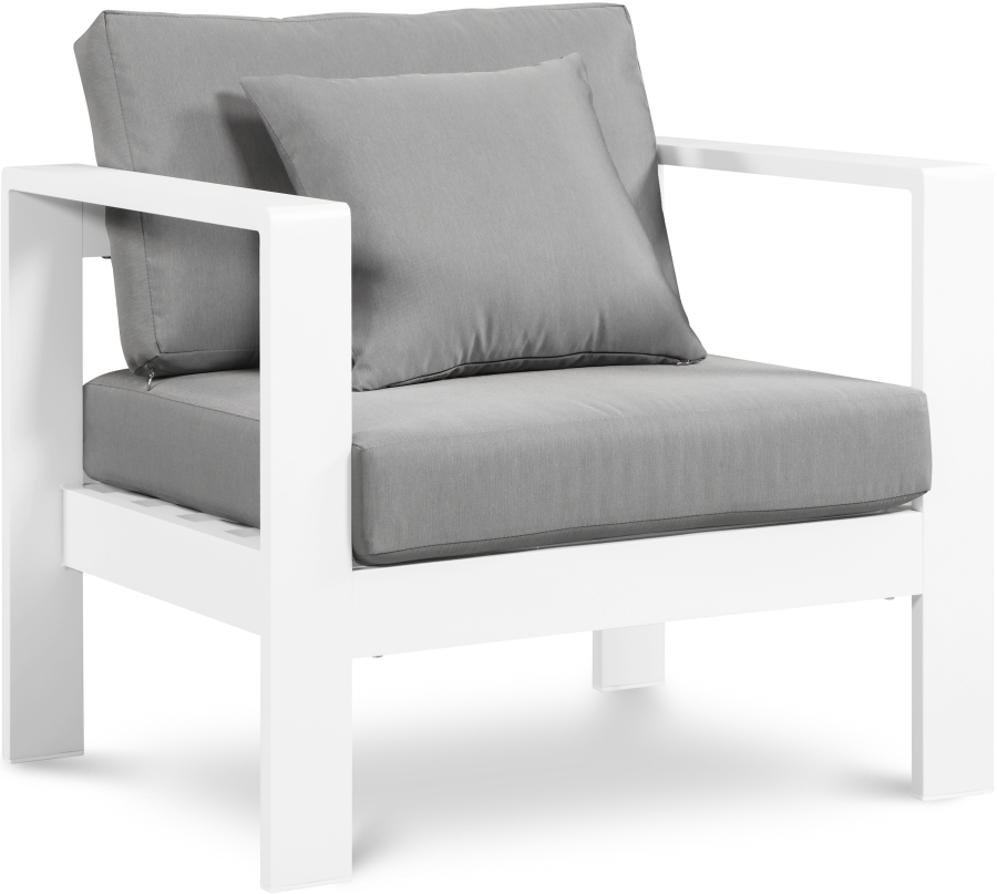 Nizuc Water Resistant Fabric Upholstered Outdoor Patio Arm Chair