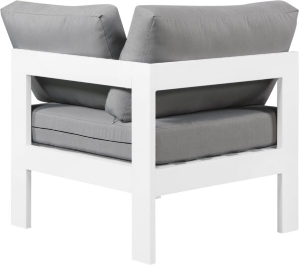 Nizuc Water Resistant Fabric Upholstered Outdoor Patio Modular Corner Chair